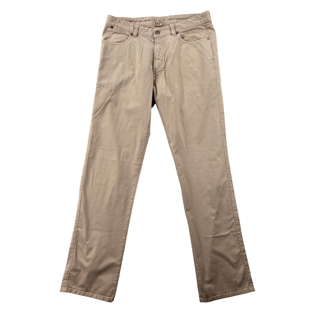 Ermenegildo Zegna Cotton Blend 5 Pocket Pants Men 34x35.5 Beige Italy Luxury